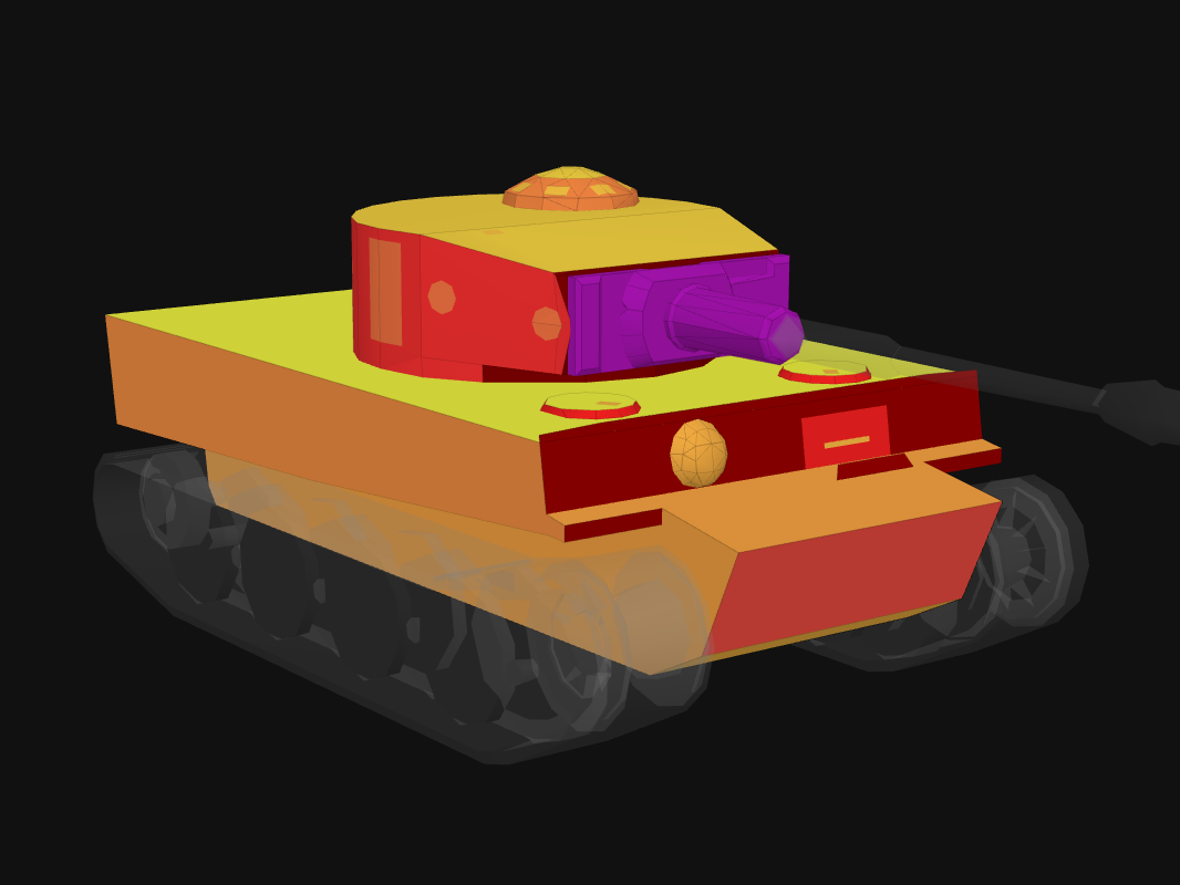 Front armor of Tiger I in World of Tanks: Blitz