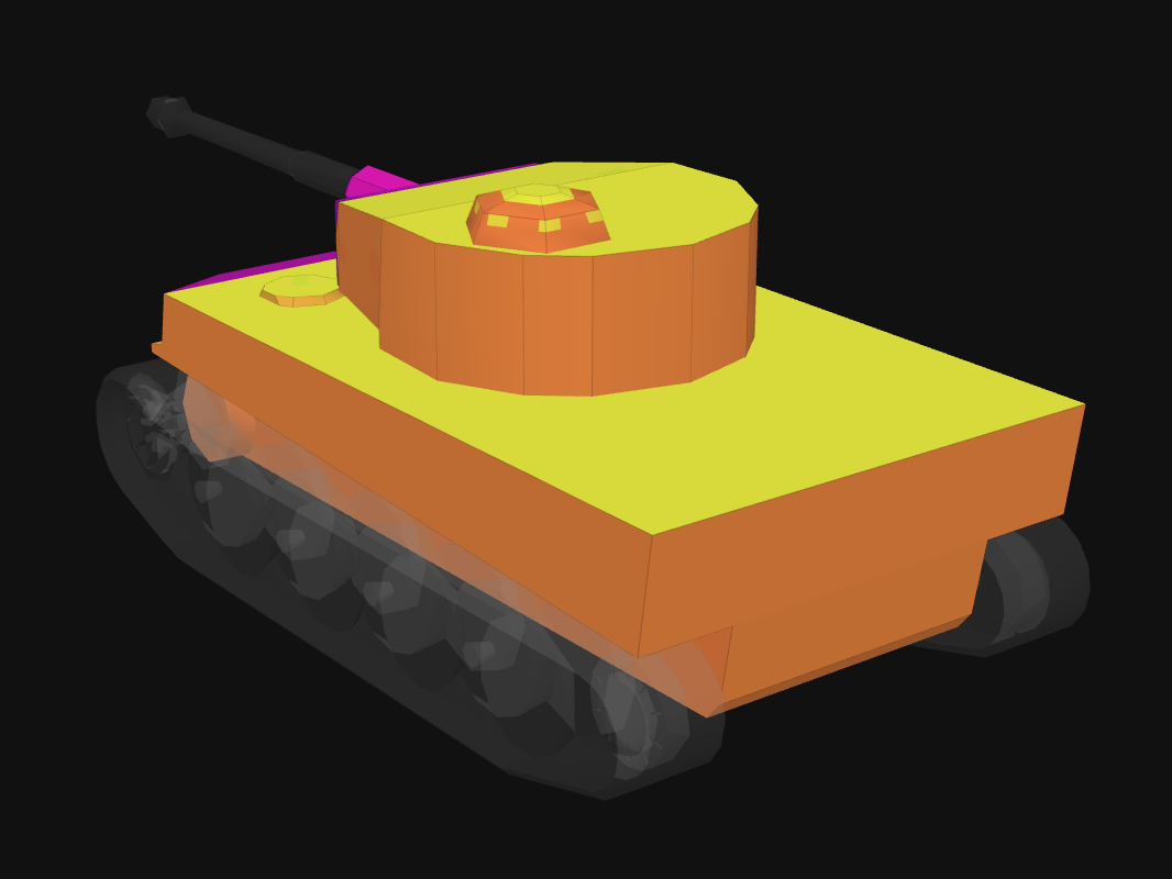 Rear armor of Tiger Kuromorimine SP in World of Tanks: Blitz