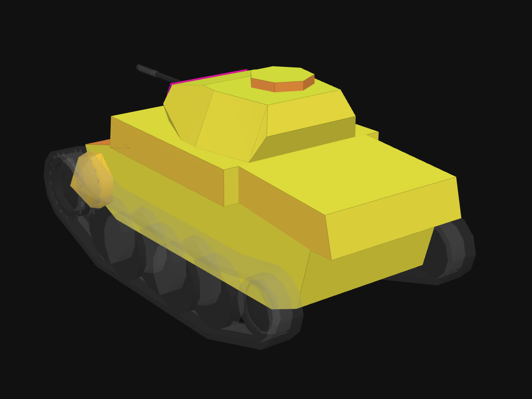 Rear armor of Pz. II G in World of Tanks: Blitz