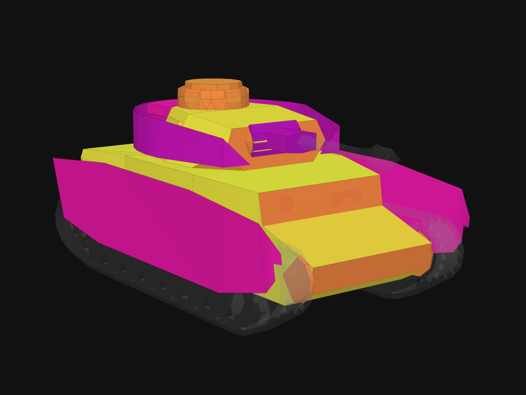 Front armor of Pz. IV Gargoyle in World of Tanks: Blitz
