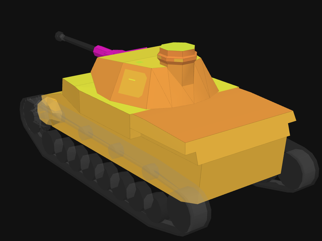 Rear armor of Pz. IV D in World of Tanks: Blitz