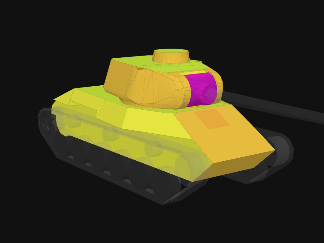Front armor of LTTB in World of Tanks: Blitz