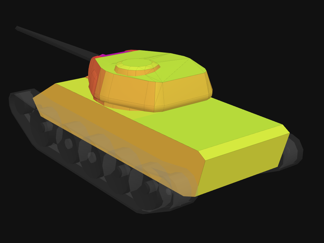 Rear armor of T-54 mod. 1 in World of Tanks: Blitz