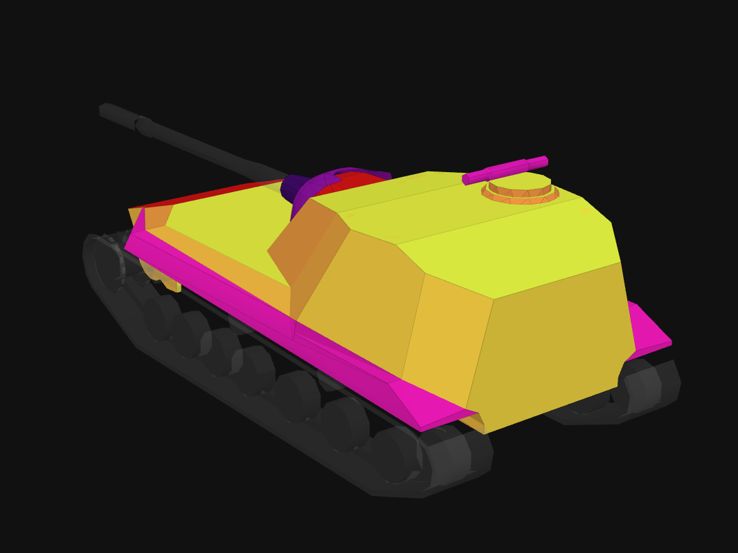 Rear armor of Object 268/4 in World of Tanks: Blitz