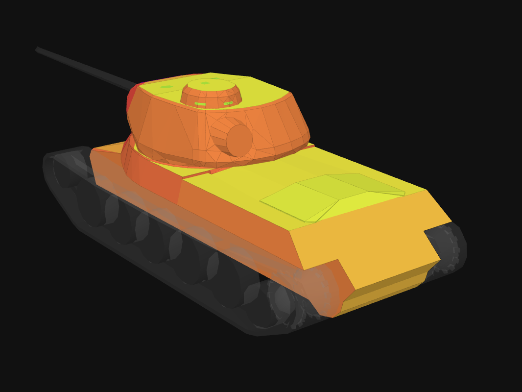 Rear armor of Object 244 in World of Tanks: Blitz