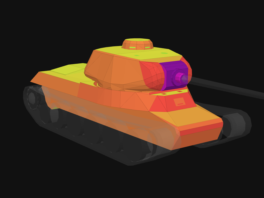Front armor of Object 244 in World of Tanks: Blitz
