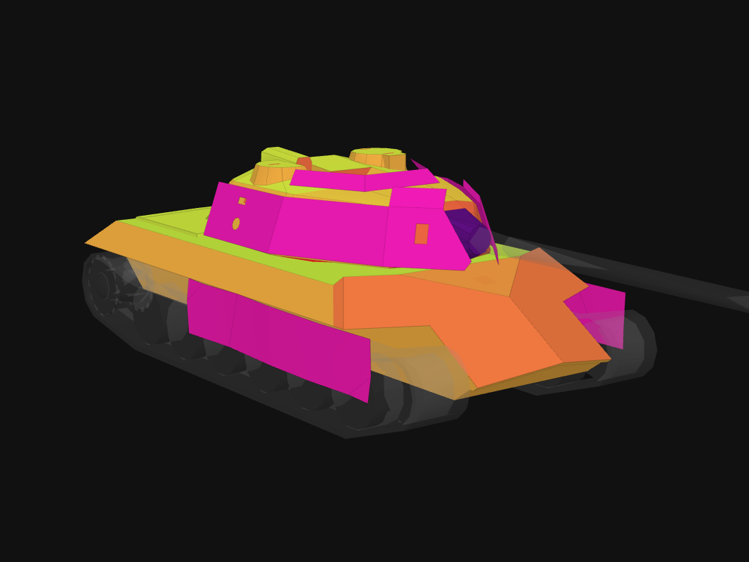 Front armor of T-2020 in World of Tanks: Blitz