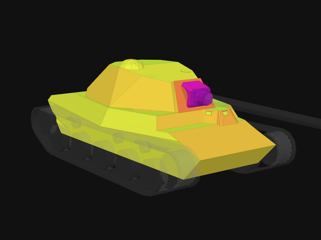 Front armor of Lansen C in World of Tanks: Blitz