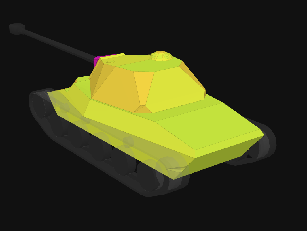 Rear armor of Lansen C in World of Tanks: Blitz