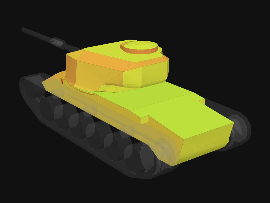 Rear armor of Strv K in World of Tanks: Blitz