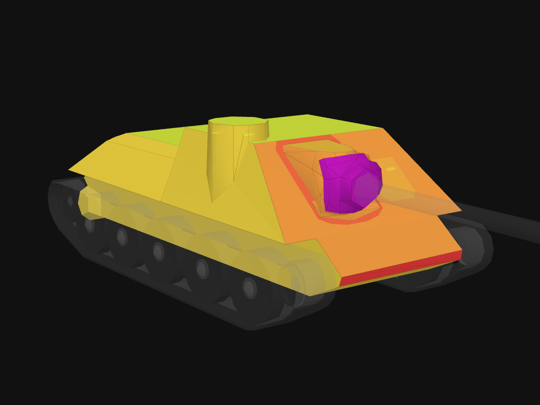 Лобовая броня СУ-100 в World of Tanks: Blitz