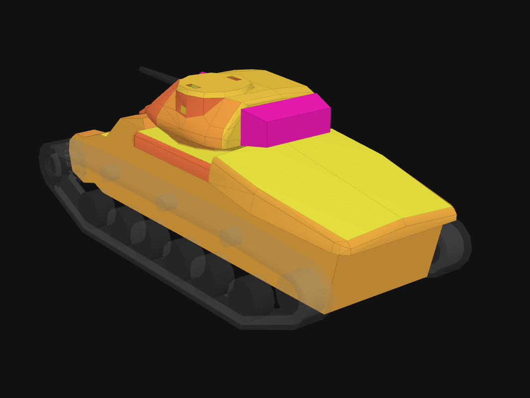 Rear armor of AC 1 Sentinel in World of Tanks: Blitz