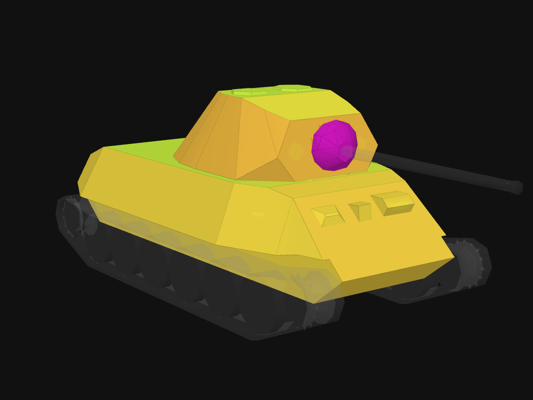 Лобовая броня T-25 в World of Tanks: Blitz
