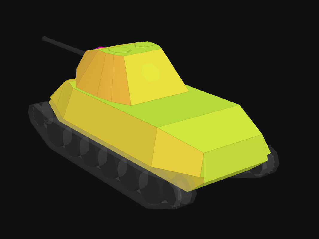 Rear armor of T-25 in World of Tanks: Blitz