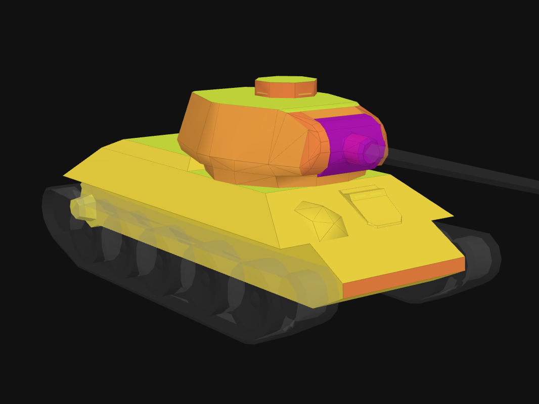 Лобовая броня T-34-85 Победный в World of Tanks: Blitz