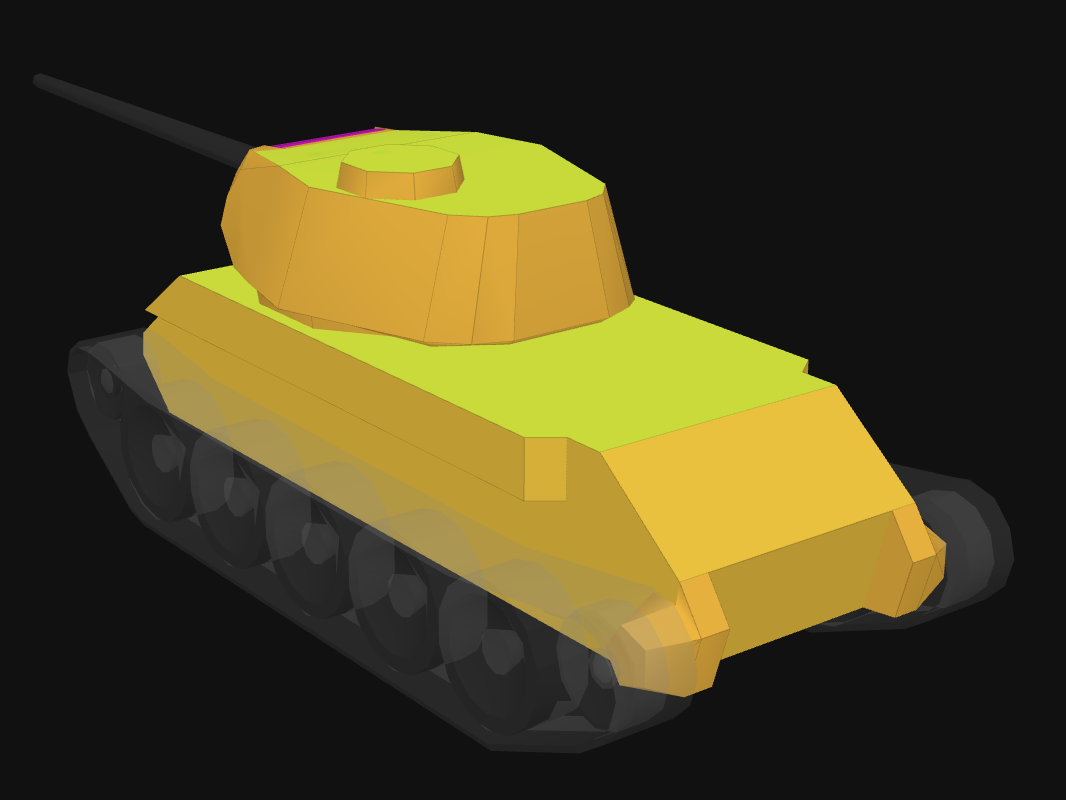 Rear armor of T-43 in World of Tanks: Blitz