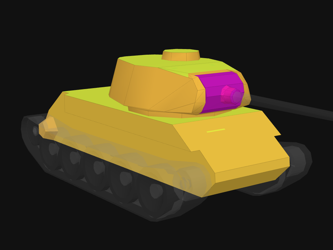 Лобовая броня Т-43 в World of Tanks: Blitz