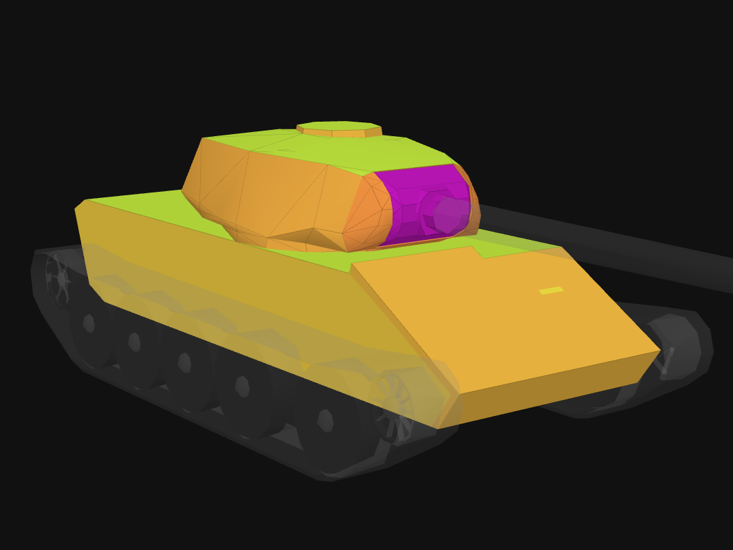 Лобовая броня Т-44 в World of Tanks: Blitz