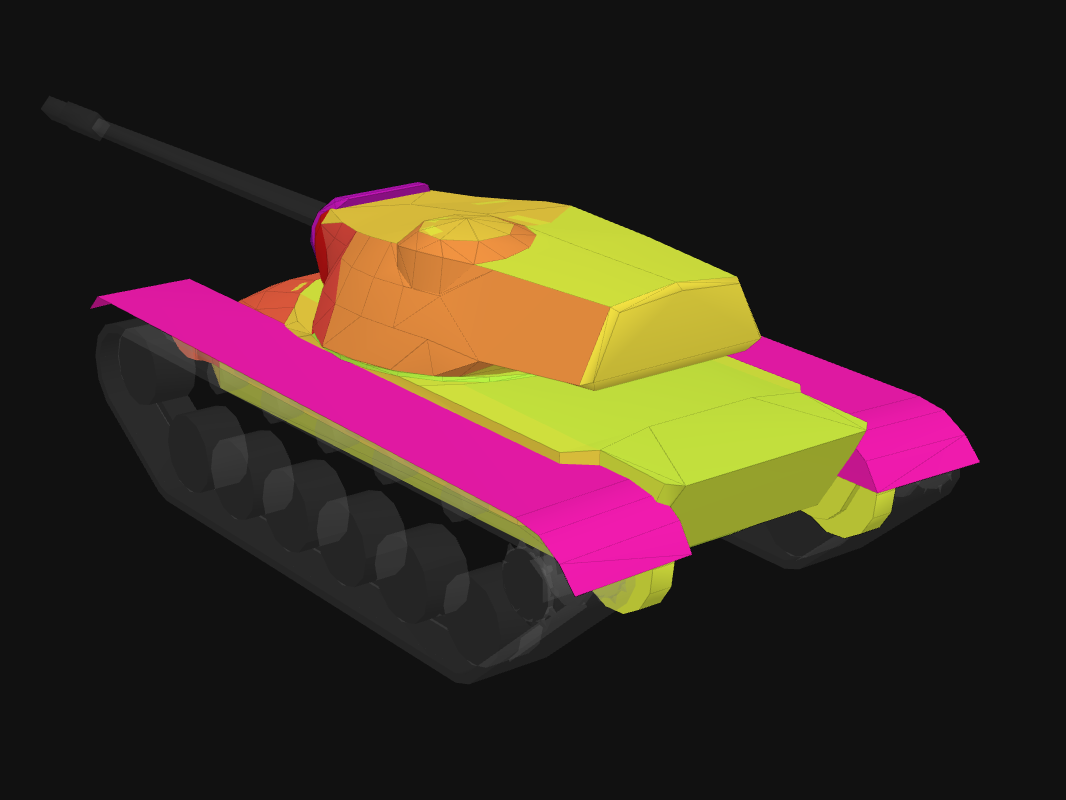 Rear armor of T110E5 in World of Tanks: Blitz