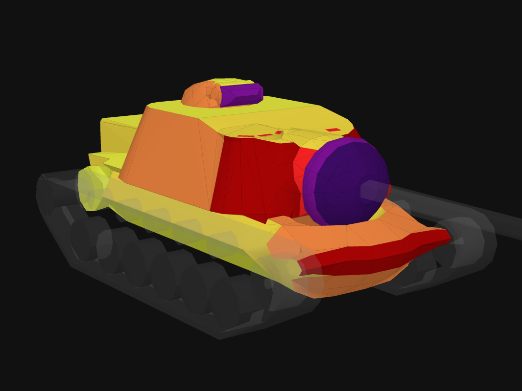 Лобовая броня T110E3 в World of Tanks: Blitz