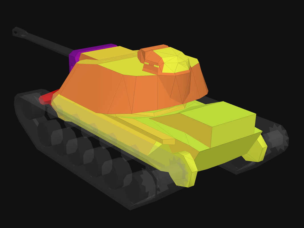 Rear armor of T110E4 in World of Tanks: Blitz