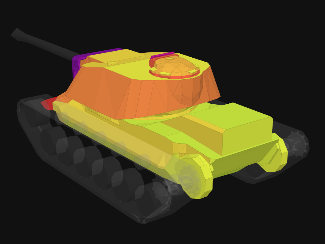 Rear armor of T110E4 in World of Tanks: Blitz