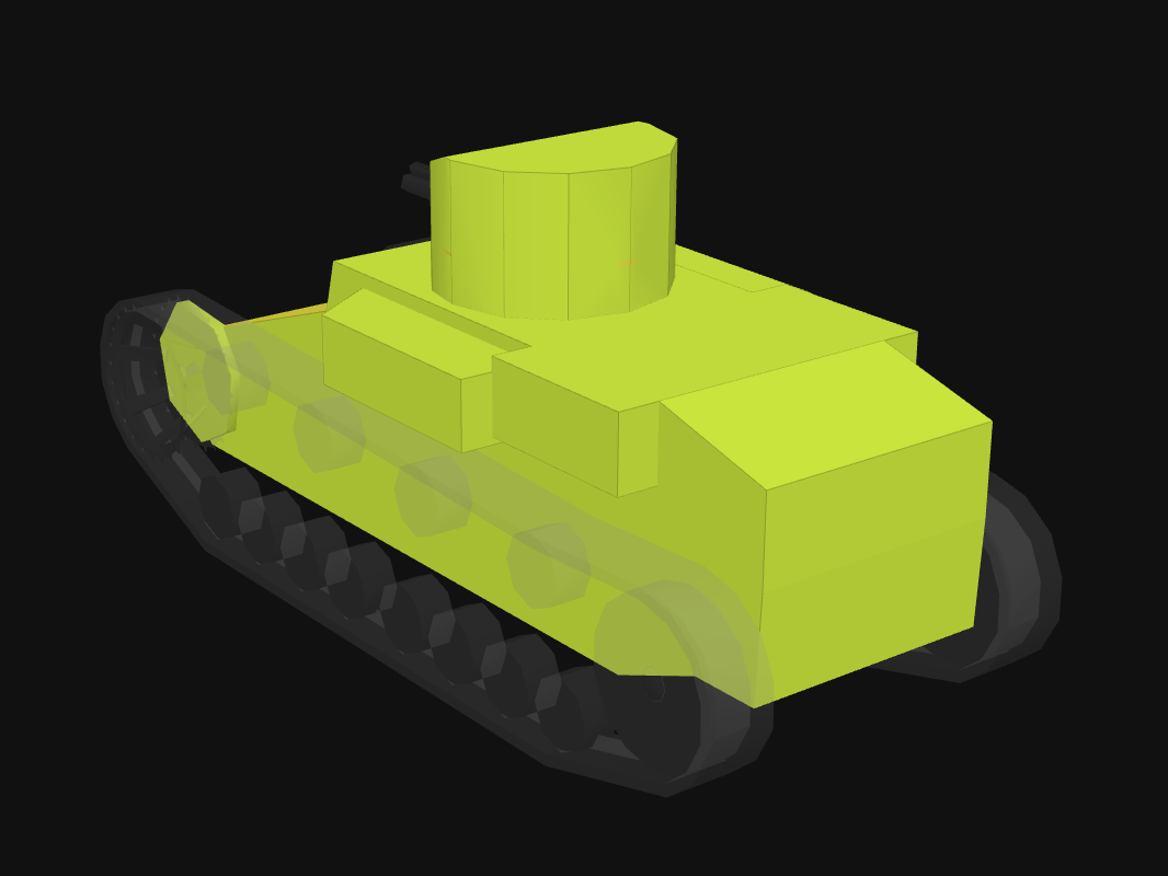Rear armor of T1E6 in World of Tanks: Blitz