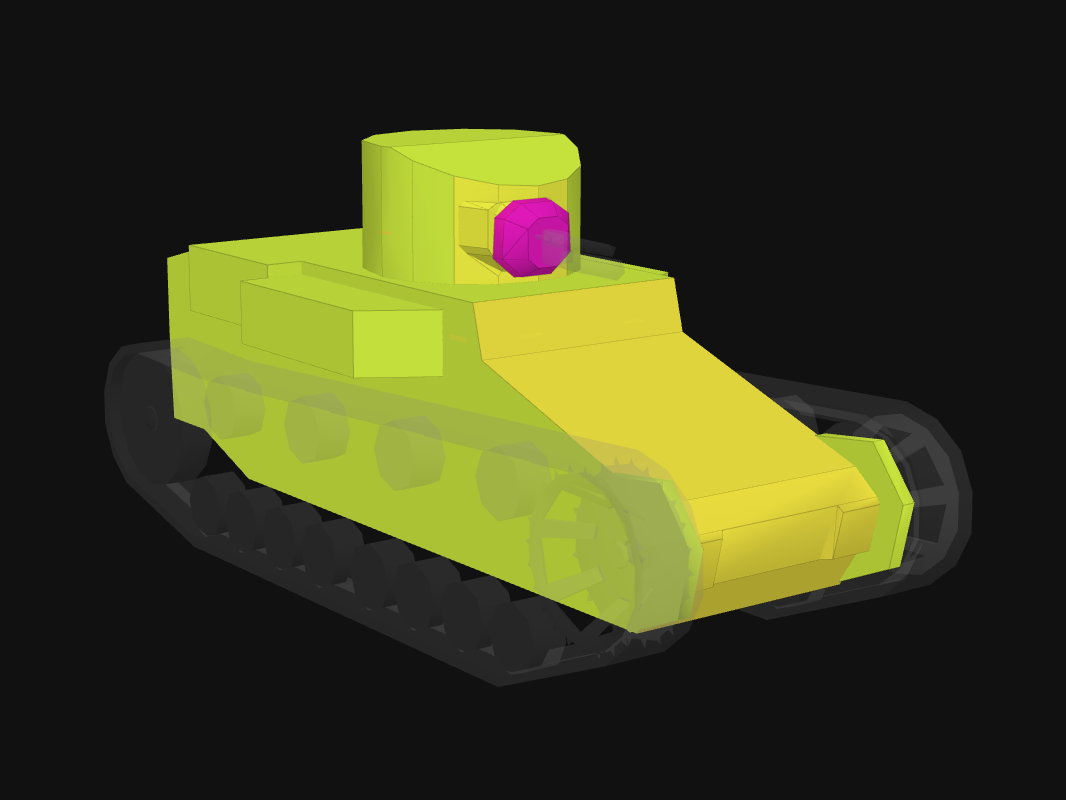 Front armor of T1E6 in World of Tanks: Blitz