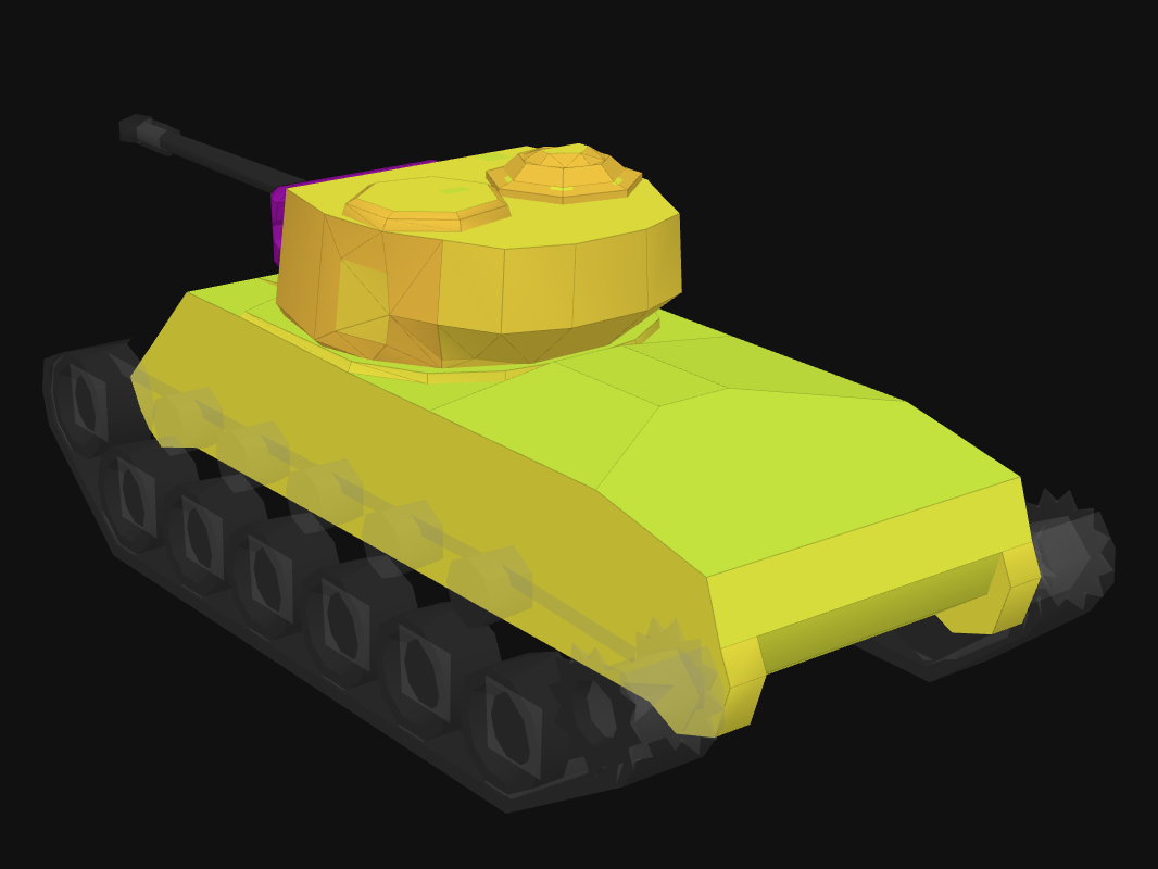 Rear armor of T23E3 in World of Tanks: Blitz
