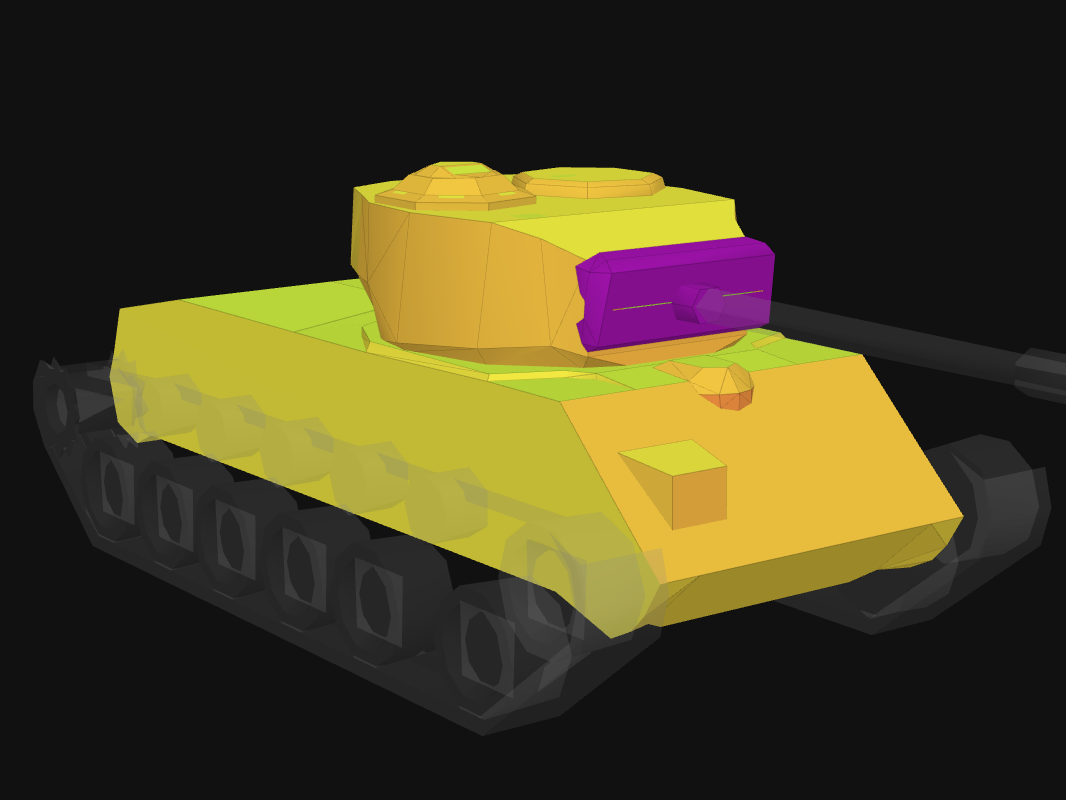Front armor of T23E3 in World of Tanks: Blitz