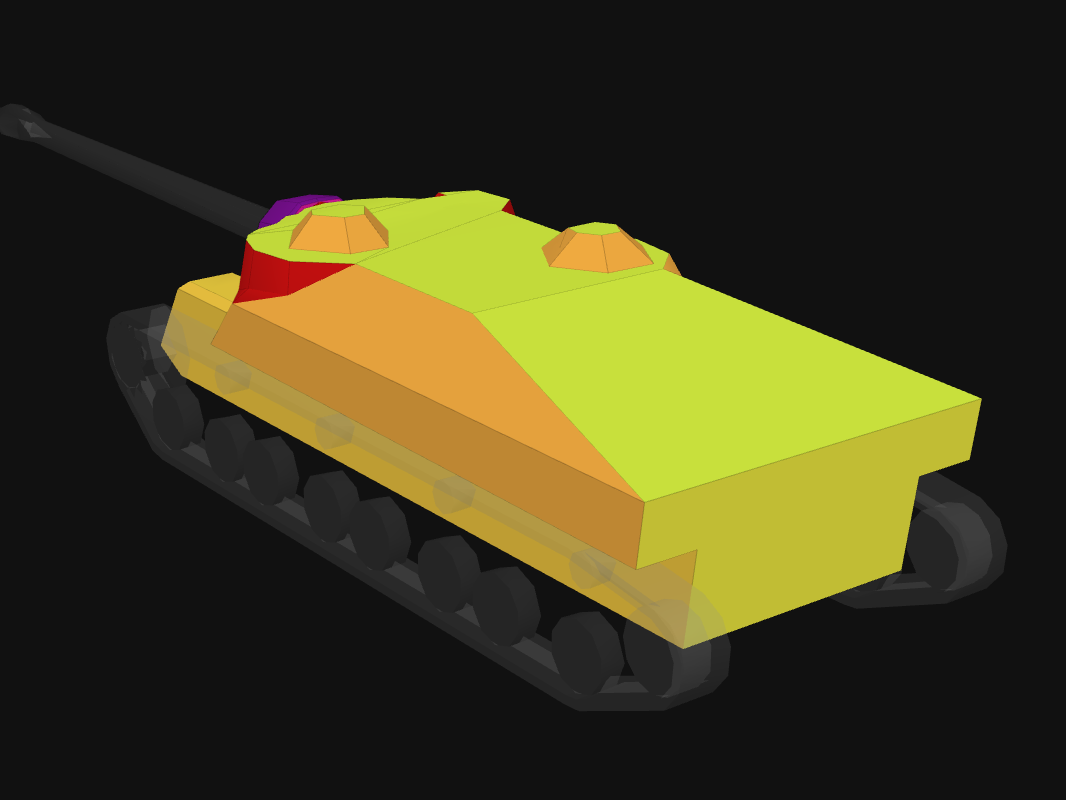 Rear armor of T28 in World of Tanks: Blitz
