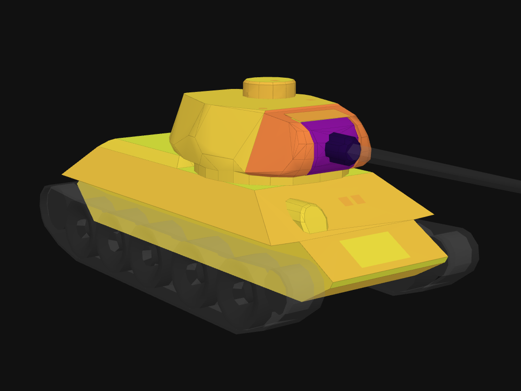 Лобовая броня Т-34-85 в World of Tanks: Blitz