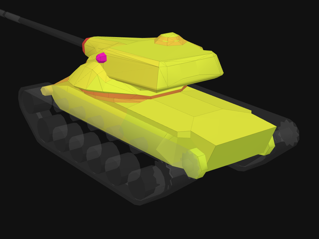 Rear armor of T54E1 in World of Tanks: Blitz