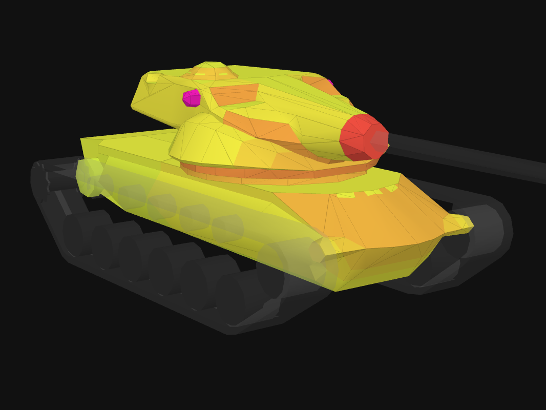 Front armor of T54E1 in World of Tanks: Blitz