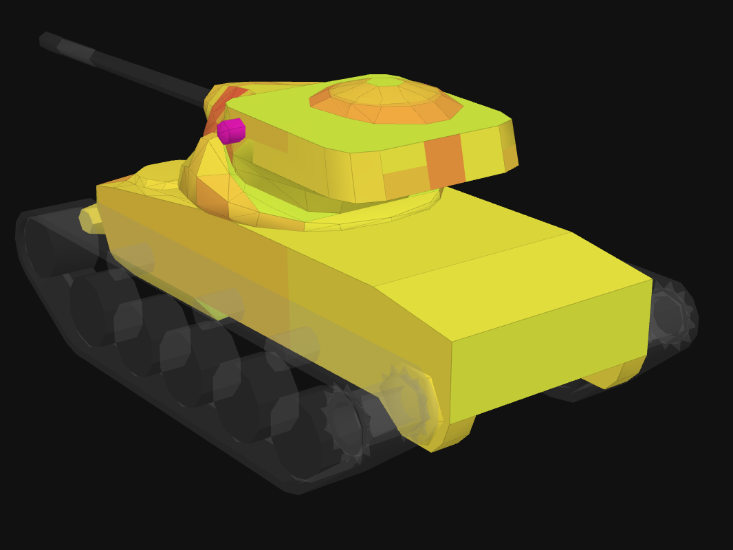 Rear armor of T69 in World of Tanks: Blitz