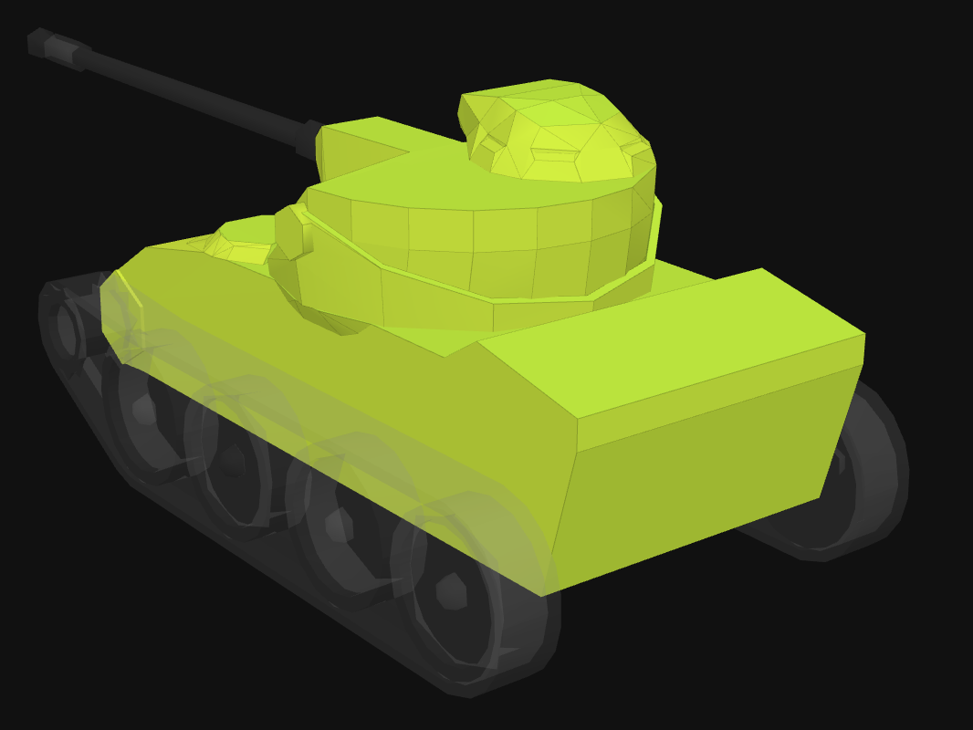 Rear armor of T71 in World of Tanks: Blitz