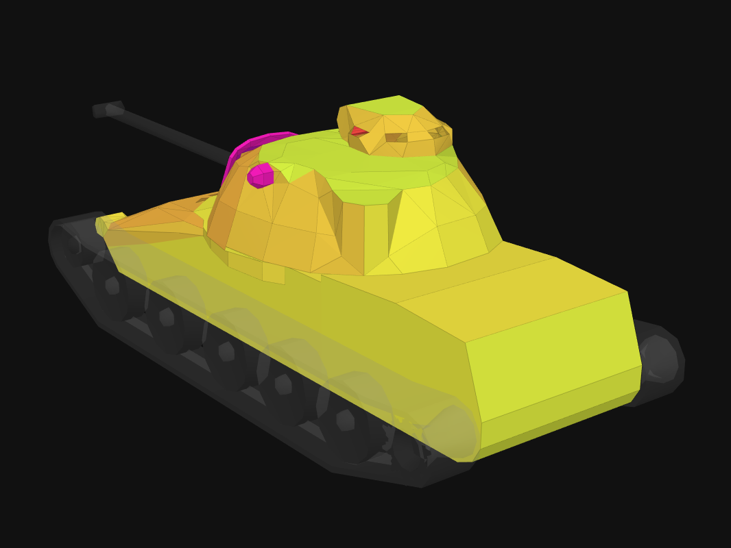 Rear armor of T95E2 in World of Tanks: Blitz