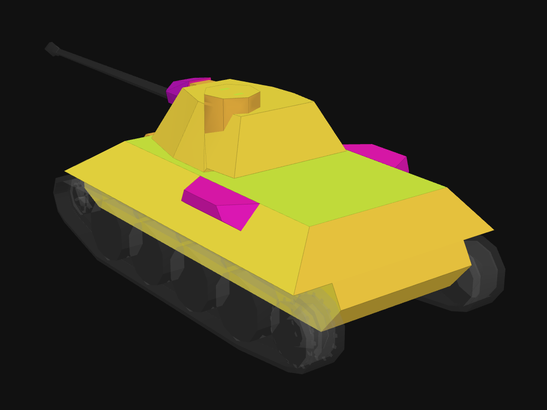 Rear armor of VK 30.01 D in World of Tanks: Blitz